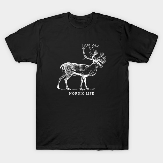 Nordic Life Reindeer T-Shirt by NordicLifestyle